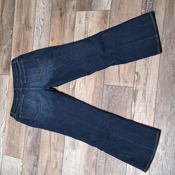 Coldwater Creek Blue Flare Wide Leg Jeans Size 10 - Picture 2 of 5